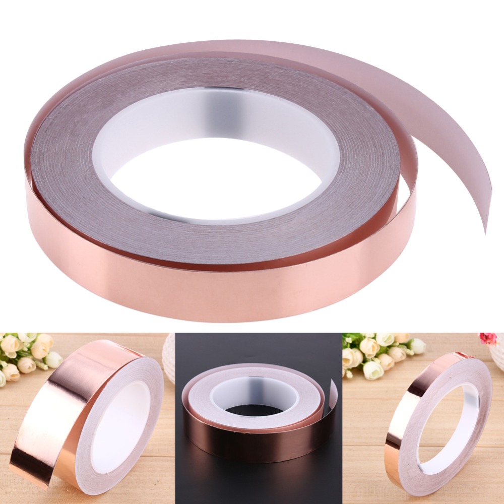 50mm x 3m EMI Copper Foil Shielding Tape Conductive Self Adhesive Barrier H Fq 