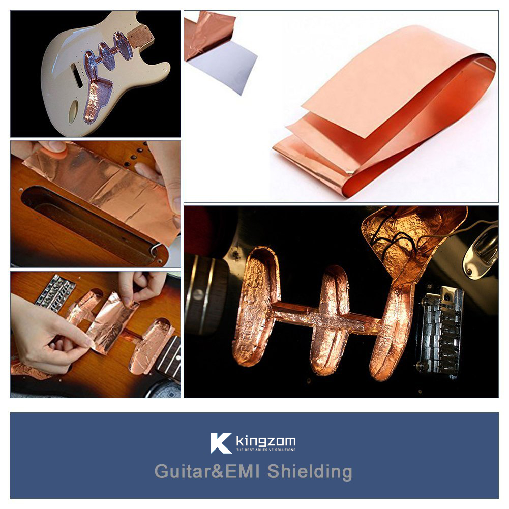 Copper Foil Tape with Double-Sided Conductive Paper Circuits Soldering Electrical Repairs EMI Shielding Grounding and Crafts for Guitar Stained Glass 